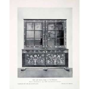  1931 Print Cupboard Inlay Wood Stockholm Sweden Arts 