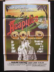 Acapulco Gold original 1 sheet movie poster 1978 high times  
