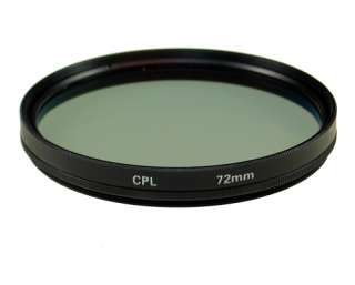 72mm 72 Polarizer CPL Filter For Canon 18 200 IS lens  