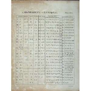    Encyclopaedia Britannica Alphabeta Antiqua Numerals