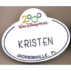  Walt Disney World Kristen Name Tag 
