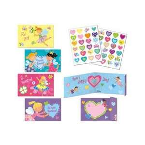  fairy valentine cards set