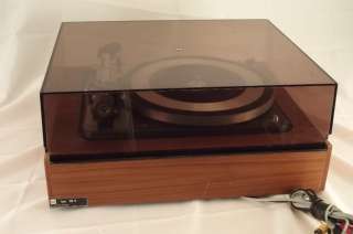 Dual 1249 Turntable Wood Plynth with cover  