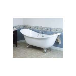 Barclay Cast Iron 71 Double Slipper Tub with Black Exterior CTDSN BL 