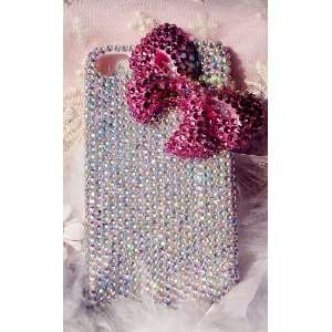  3D Luxury Ab Crystals Bling Case Cover for Iphone 4 / 4s 