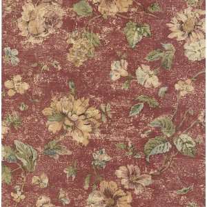   Maxwell Rose Wallpaper, 20.5 Inch by 396 Inch, Red