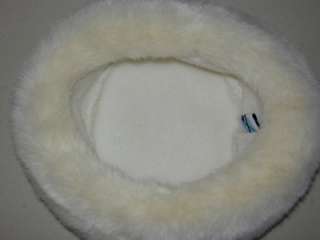   Creamy White Womens BETMAR New York Faux Fur Hat Fall Winter  