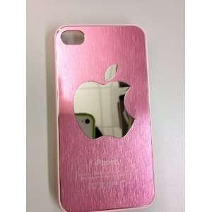  Luxury Aluminum Brushed Hard Case for Apple Iphone 4 Pink 