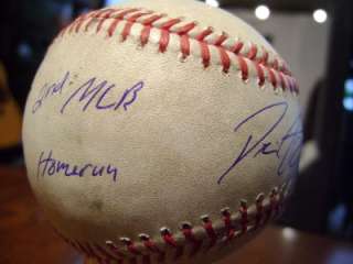 DUSTIN ACKLEY ROOKIE 2ND CAREER MLB HOME RUN BALL SIGNED & INSCRIBED 