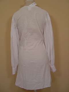 love Tony Cohen White Cotton Fringe Dress M NWT $195  