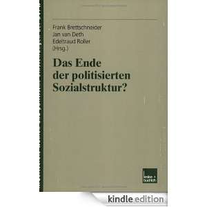  Sozialstruktur? (Veröffentlichung des Arbeitskreises Wahlen 