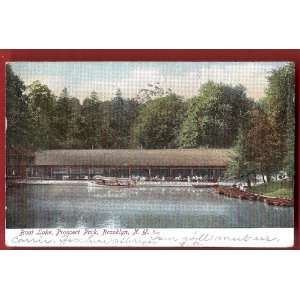  Postcard Boat Lake Prospect Park 1907 Brooklyn New York 