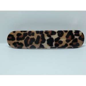  Charles J. Wahba   Small Round tipped Barrette in Leopard 