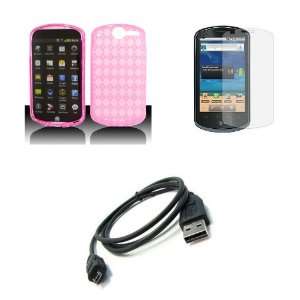 Impulse 4G (AT&T) Premium Combo Pack   Pink Thermoplastic Polyurethane 