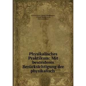   , Hermann Ebert Eilhard Ernst Gustav Wiedemann  Books