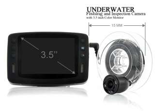 Underwater Fishing and Inspection Camera with 3.5 inch Color Monitor