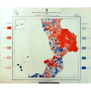   Colour Map Italy Statistics Palermo Land Ownership