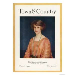  Town & Country, March 1st, 1922 Giclee Poster Print, 12x16 