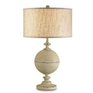 Currey and Company 6922 Loxton 1 Light Metal Table Lamp with Oatmeal 