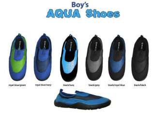 Boys Water/Aqua Shoes Sizes Toddler 10 thru Boys 4 NWT  