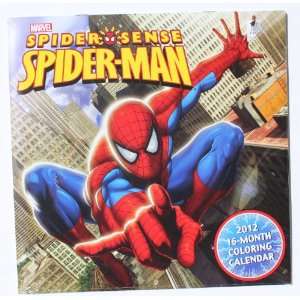    Spiderman 2012, 16 Month Coloring Calendar