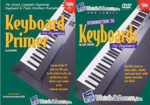 Beginners KEYBOARD PRIMER Instruction Book CD DVD Set  