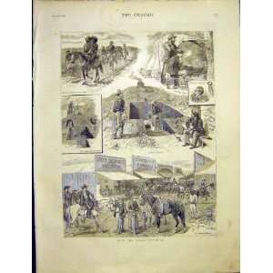  Texas Cow Boy Cowboy Sketches Mexican Print 1887