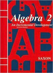 Algebra 2, (093979862X), John H. Saxon Publishers Staff, Textbooks 