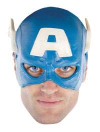 Adult Std. Adult Vinyl Captain America Mask   Captain A  