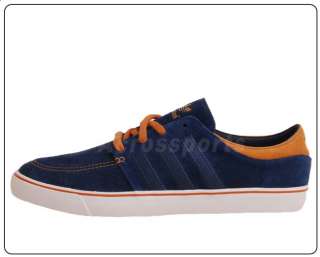 Adidas Court Deck Vulc Casual Low Blue Suede Boat Shoes G50597  