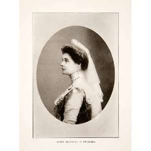  1914 Print Portrait Costume Queen Eleanora Bulgaria Reuss 