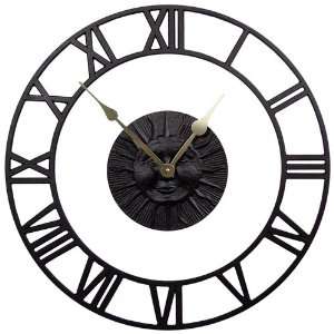  Sunface Floating Ring Clock in BlackWhitehall 01781 Patio 