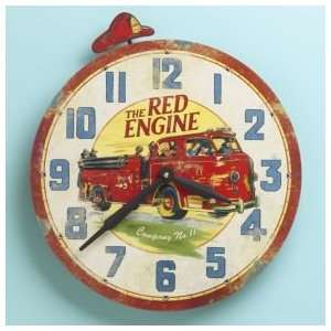  Fire Truck Clock Baby