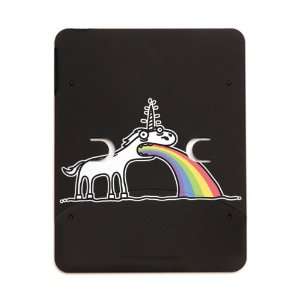   iPad 5 in 1 Case Matte Black Unicorn Vomiting Rainbow 