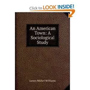  An American Town A Sociological Study James Mickel 