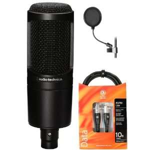  Audio Technica AT2020 Condenser Studio Microphone with 