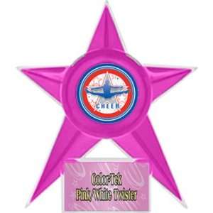 Cheerleading Stellar Ice 7 Trophies 6 Colors PINK STAR/PINK TWISTER 