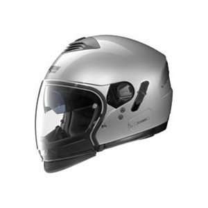  Nolan N43E Trilogy Solid Helmet, Platinum Silver, Size Sm 