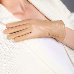 New WARMEN Womens GENUINE LAMBSKIN leather fashion Winter Warm gloves 