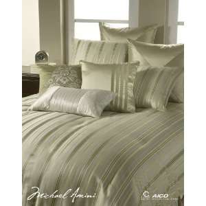  Michael Amini Maxie 10 pc King Comforter Set in Mist by 