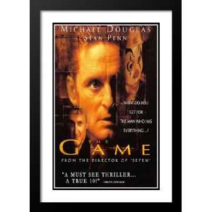 The Game 20x26 Framed and Double Matted Movie Poster   Style B   1997