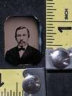 ANTIQUE MUSTACHE MAN SMOKING PIPE PIPES SMALL PRINT  