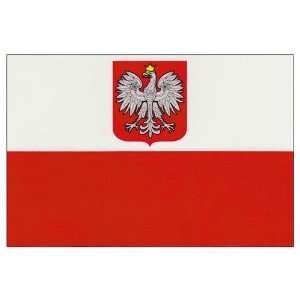  Poland State Flag and Civil Ensign 2ft x 3ft Nylon Flag 