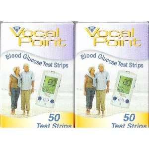  100 Vocal Point Blood Glucose Test Strips   EXP 01/2012 
