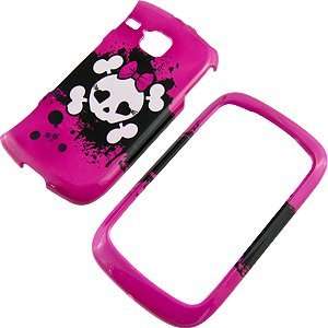  Hot Pink Cutie Skull Protector Case for Samsung DoubleTime 