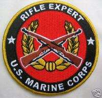 USMC US MARINE CORPS RIFLE EXPERT PATCH MEDAL BADGE  