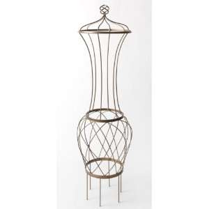  Garden Obelisk Woven Basket Metal Trellis From Decorative 