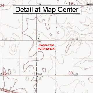 USGS Topographic Quadrangle Map   Boone East, Iowa (Folded/Waterproof 