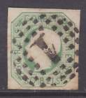 Portugal Sc 15 used 1862 50r embossed green King Luiz, 