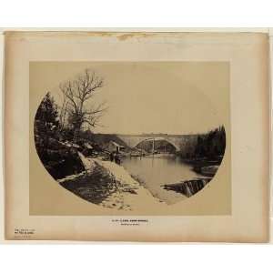  Cabin John Bridge,Washington Aqueduct,DC,c1863,2 men